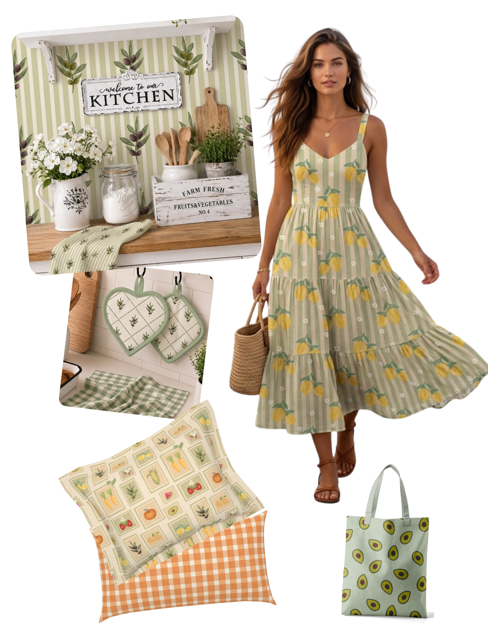 Farmers market collection mockup