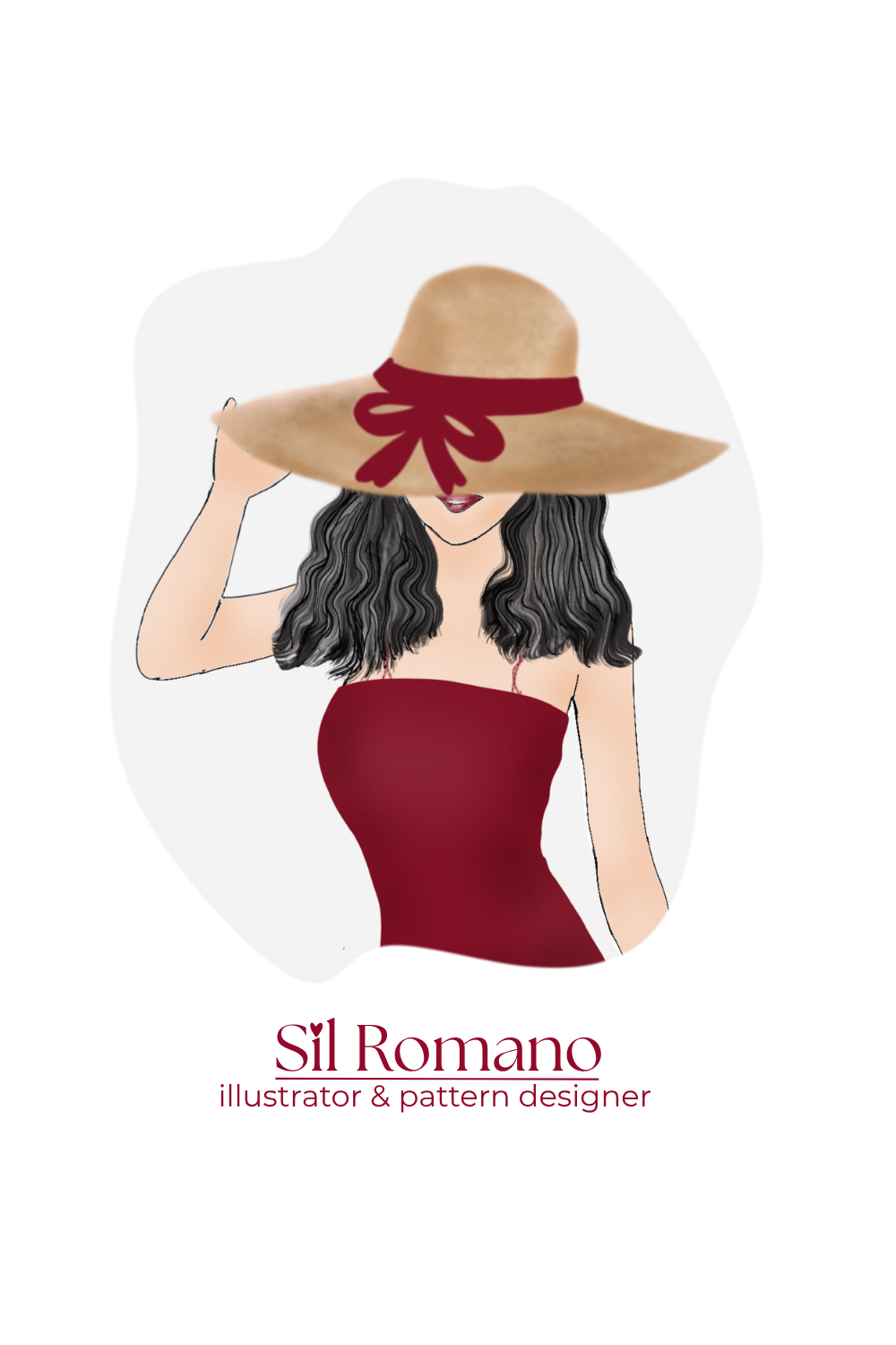 Ilustración de Sil Romano con sombrero